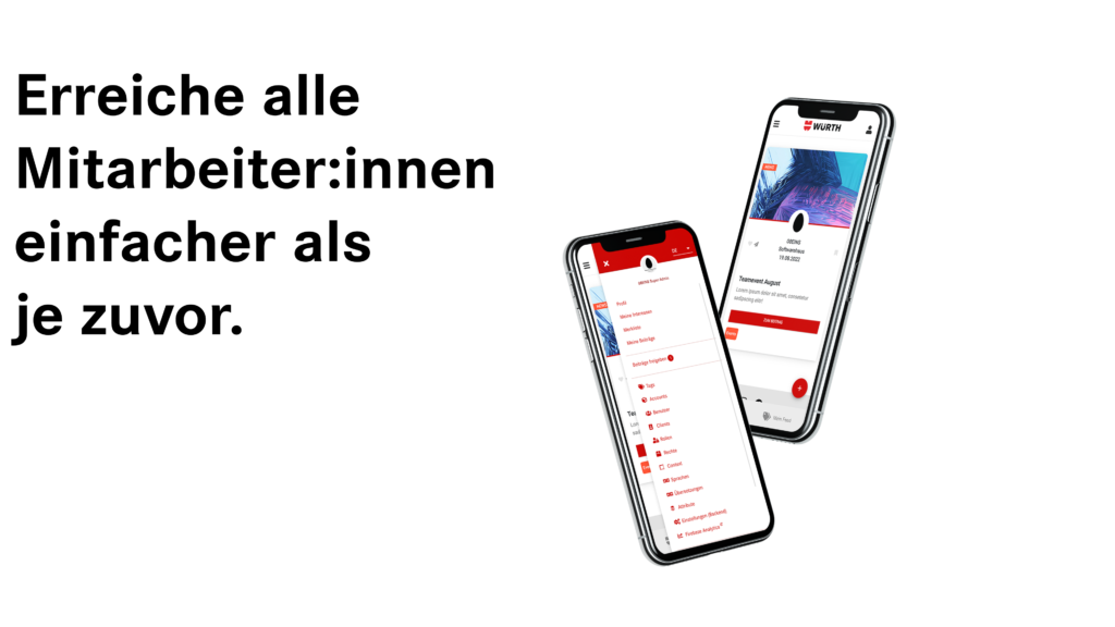 Napoleon App Würth International und Openair Lumnezia auf Iphone mit Titel